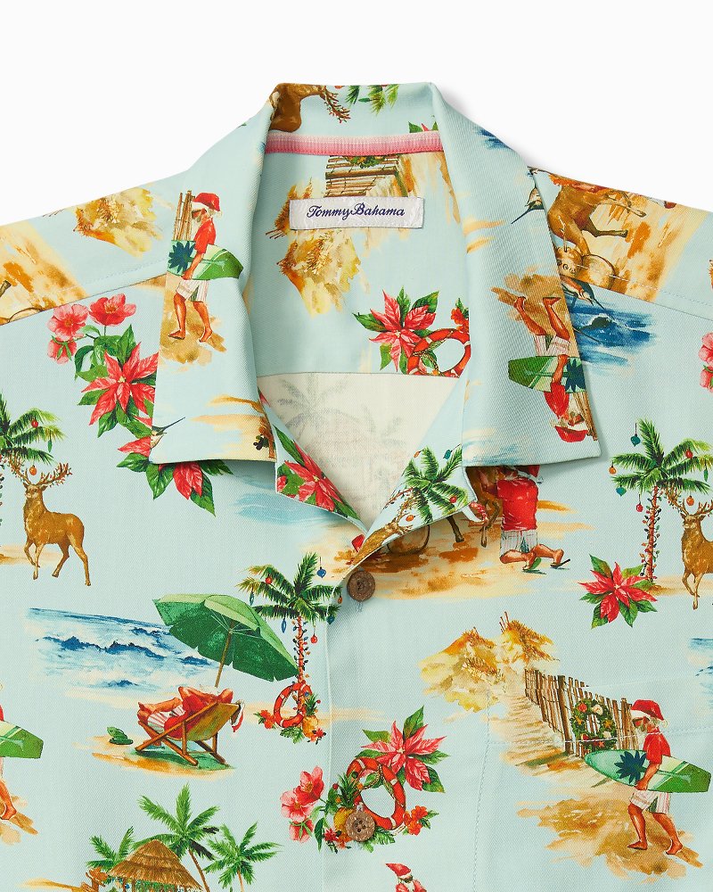 Tommy Bahama | Santa Shores Silk Camp Shirt / Light Sky