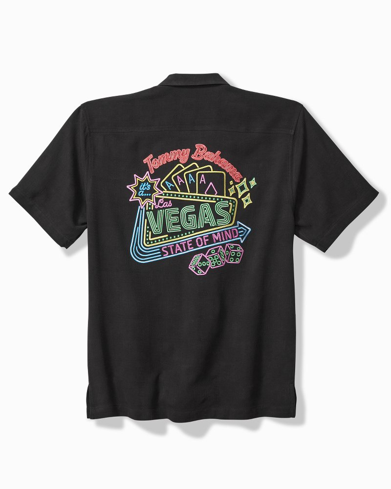 Tommy Bahama | Vegas State of Mind Silk Camp Shirt / Black