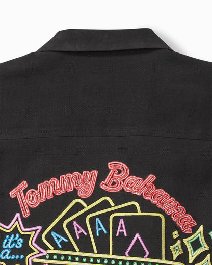 Tommy Bahama | Vegas State of Mind Silk Camp Shirt / Black