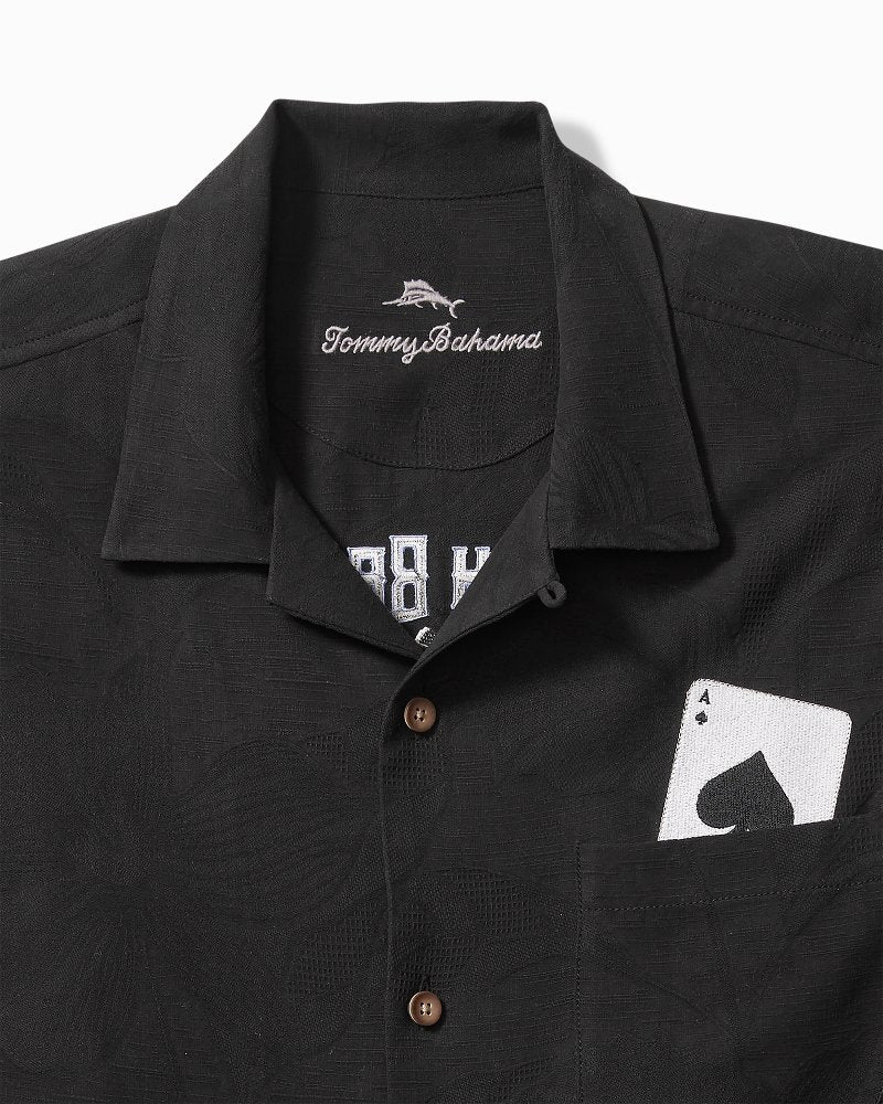 Tommy Bahama | Drinking Doubles Silk Camp Shirt / Black