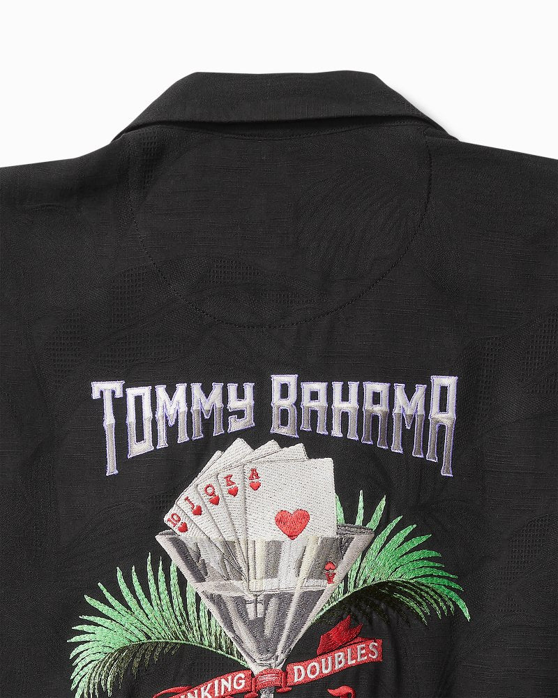 Tommy Bahama | Drinking Doubles Silk Camp Shirt / Black