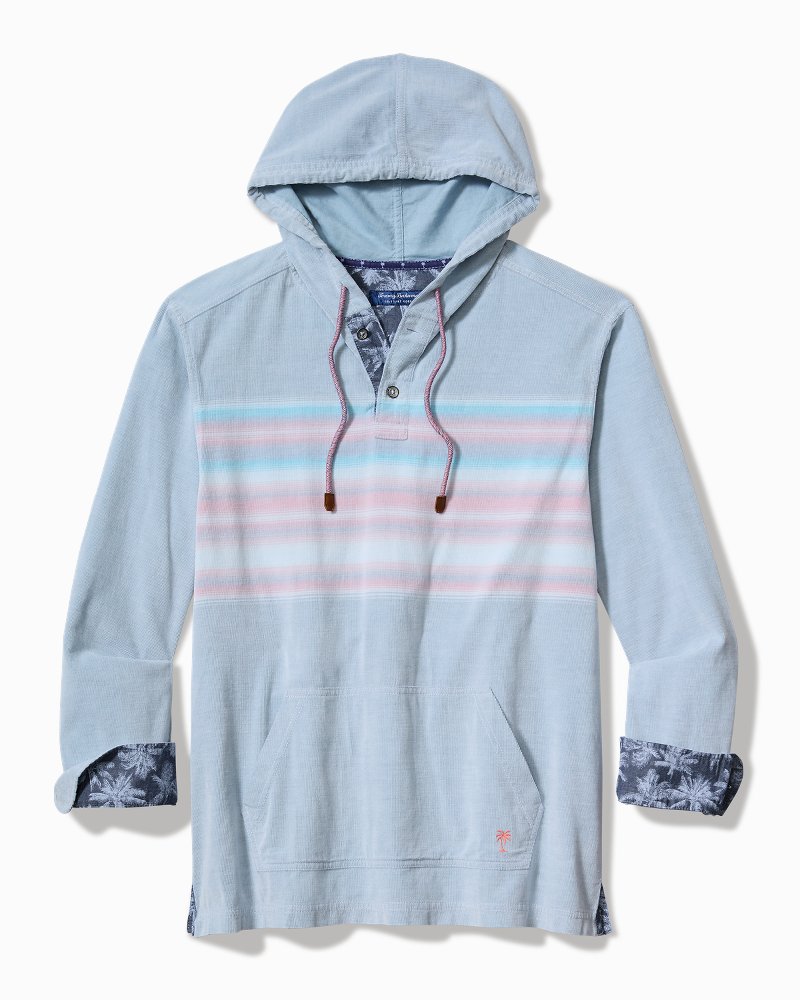 Tommy Bahama | Coastline Cord Stretch Breeze Baja Hoodie / Norse Blue