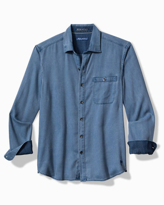 Tommy Bahama | Ocean Wash Twill Long-Sleeve Shirt / Bering Blue