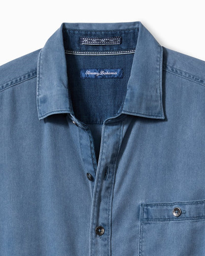 Tommy Bahama | Ocean Wash Twill Long-Sleeve Shirt / Bering Blue