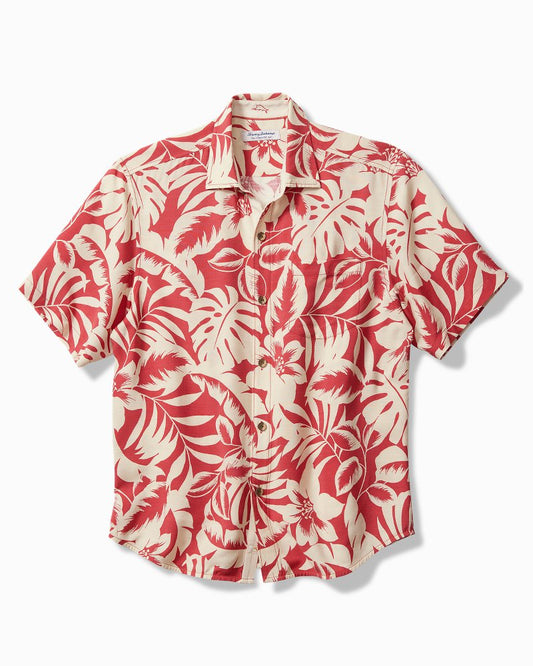 Tommy Bahama | Veracruz Cay Lindavista Leaves Short-Sleeve Shirt / Dark Havana