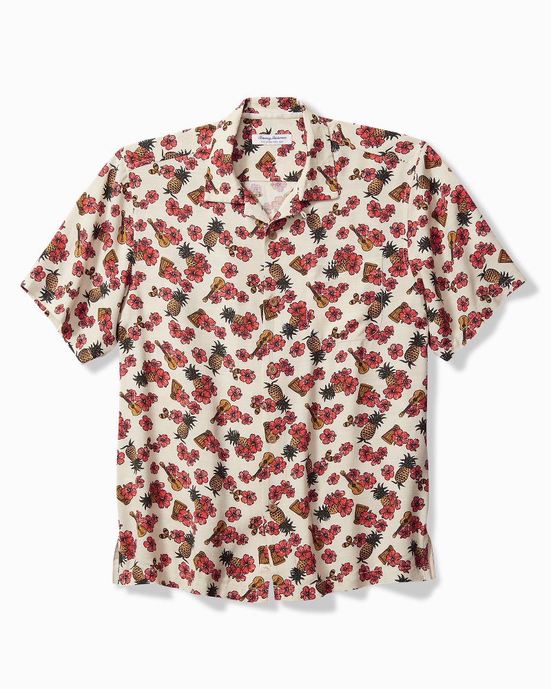 Tommy Bahama | Veracruz Cay Ukelele Blooms Short-Sleeve Shirt / Bleached Sand