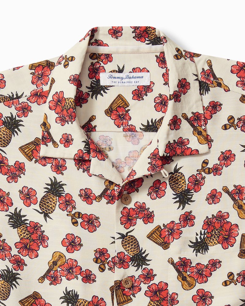 Tommy Bahama | Veracruz Cay Ukelele Blooms Short-Sleeve Shirt / Bleached Sand