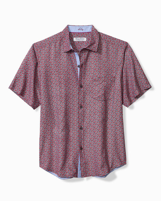 Tommy Bahama | Coconut Point Beachcomber Geo IslandZone® Camp Shirt / After Dark