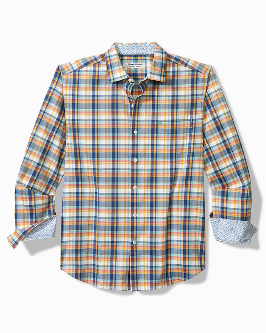 Tommy Bahama | Sarasota Stretch Grenada Check IslandZone® Shirt / Dockside Blue
