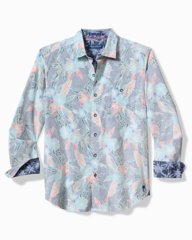Tommy Bahama | Coastline Cord Stretch Shoreline Vines Shirt / Dockside Blue