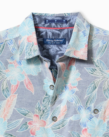Tommy Bahama | Coastline Cord Stretch Shoreline Vines Shirt / Dockside Blue