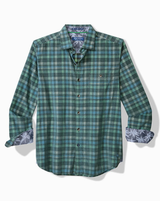 Tommy Bahama | Coastline Cord Stretch Lagoon Check Shirt / Deep Slate