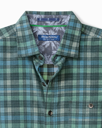 Tommy Bahama | Coastline Cord Stretch Lagoon Check Shirt / Deep Slate