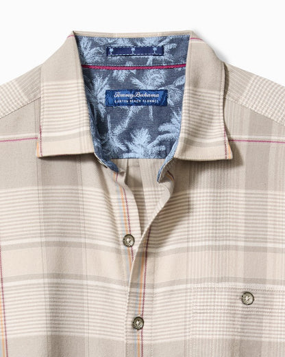 Tommy Bahama | Canyon Beach Pebble Cay Plaid Stretch Flannel Shirt / Feather Down