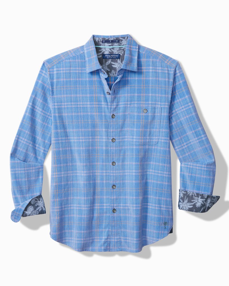 Tommy Bahama | Coastline Cord Stretch Brisa Check Shirt / Palace Blue