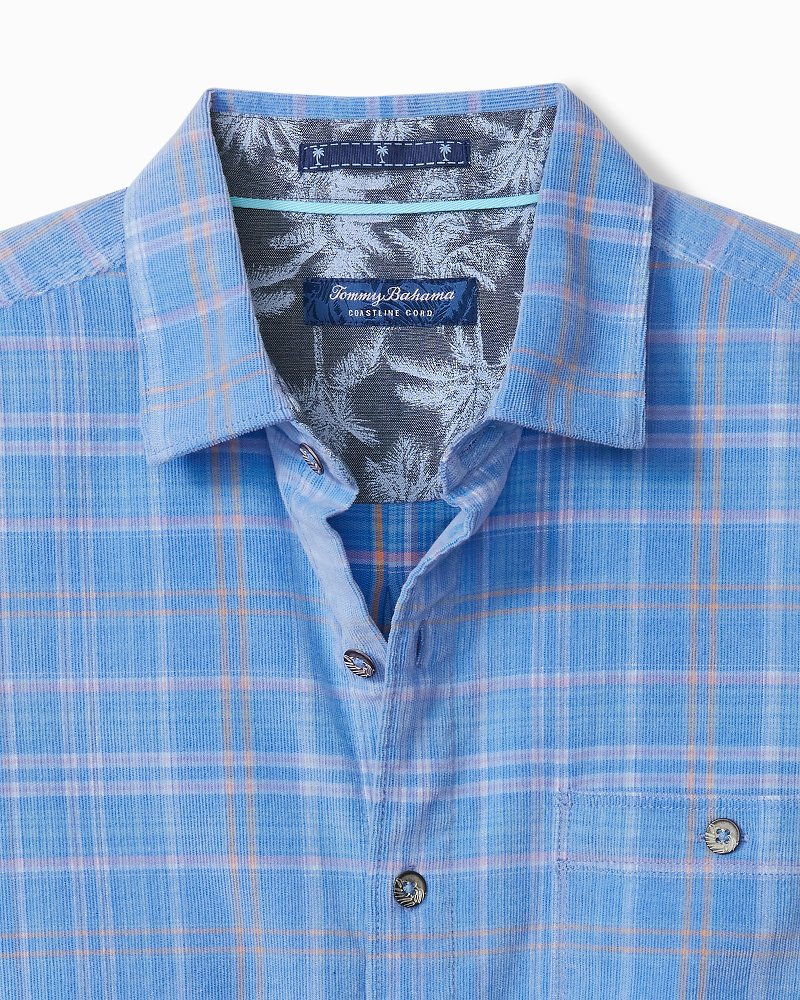 Tommy Bahama | Coastline Cord Stretch Brisa Check Shirt / Palace Blue