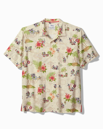 Tommy Bahama | Disney Veracruz Cay Huladay Adventure Camp Shirt / Bleached Sand