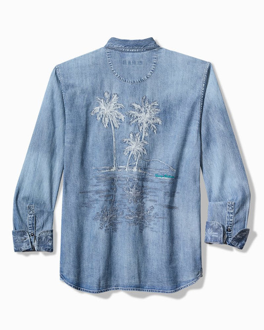 Tommy Bahama | Palm Reflections Long-Sleeve Shirt / Blue Jean