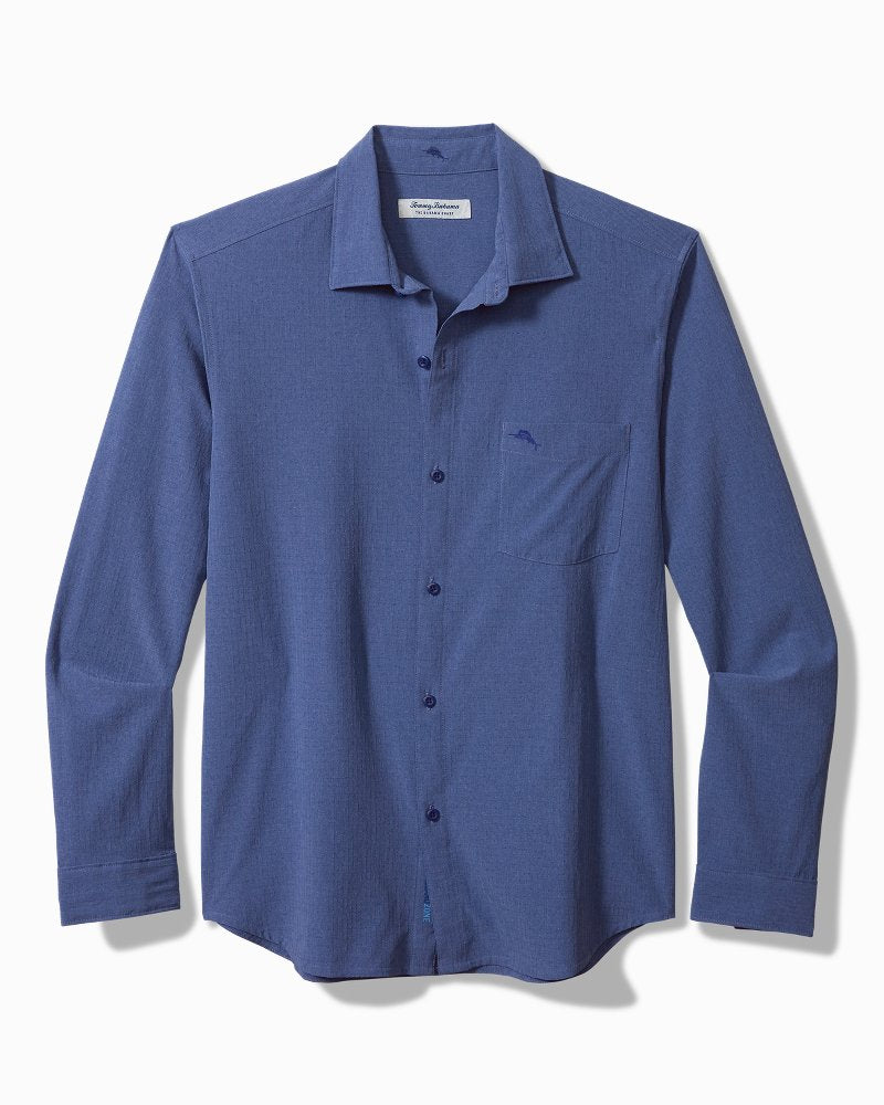 Tommy Bahama | Bahama Coast Sands IslandZone® Long-Sleeve Shirt / Classic Blue