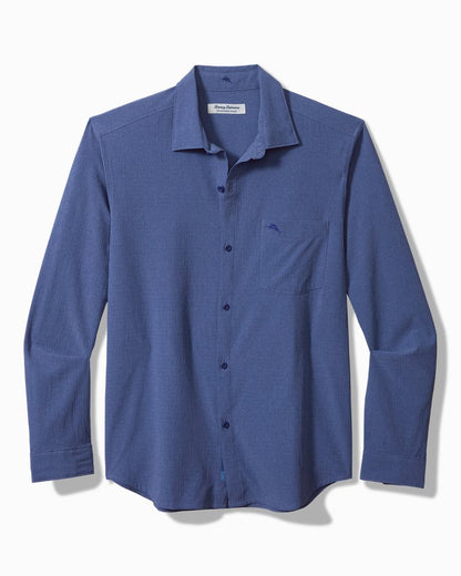 Tommy Bahama | Bahama Coast Sands IslandZone® Long-Sleeve Shirt / Classic Blue