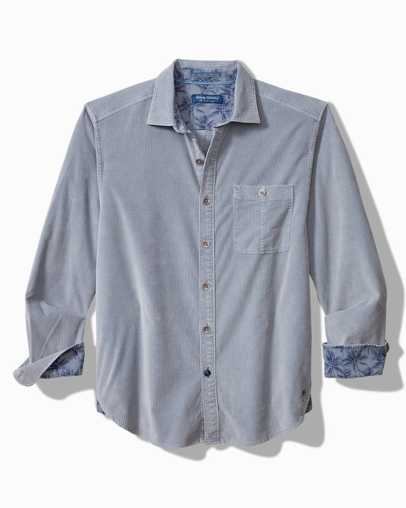 Tommy Bahama | Coastline Cord Stretch Sun Fade Shirt / Denimblau