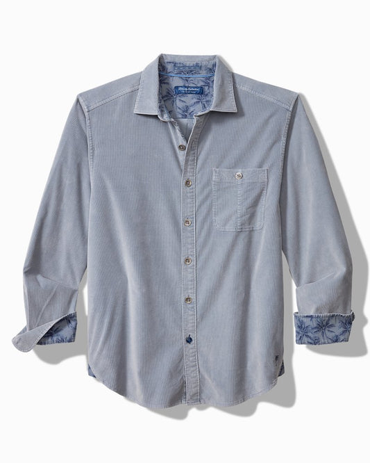 Tommy Bahama | Coastline Cord Stretch Sun Fade Shirt / Denimblau