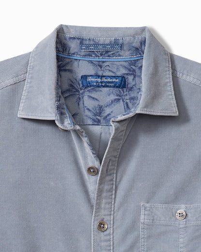 Tommy Bahama | Coastline Cord Stretch Sun Fade Shirt / Denimblau