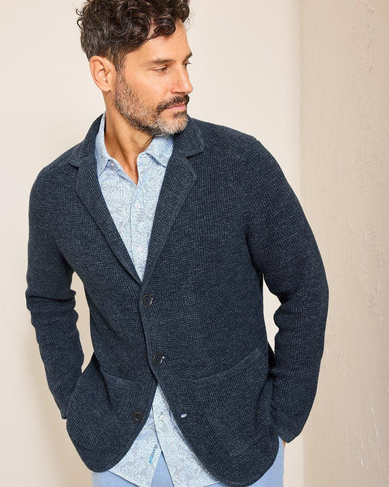 Tommy Bahama | Cityscape Sweater Blazer / Ocean Deep