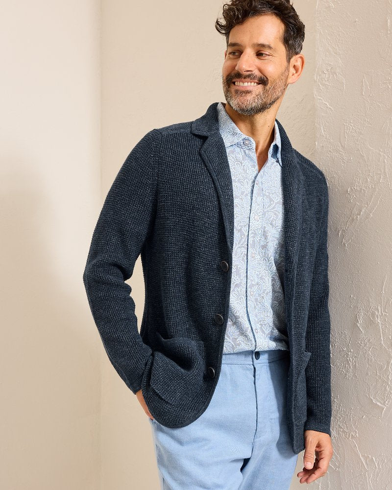 Tommy Bahama | Cityscape Sweater Blazer / Ocean Deep