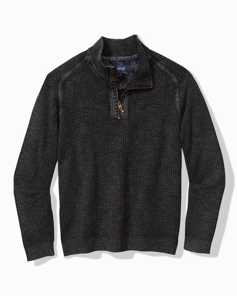 Tommy Bahama | Sunbreak Half-Zip Sweater / Black