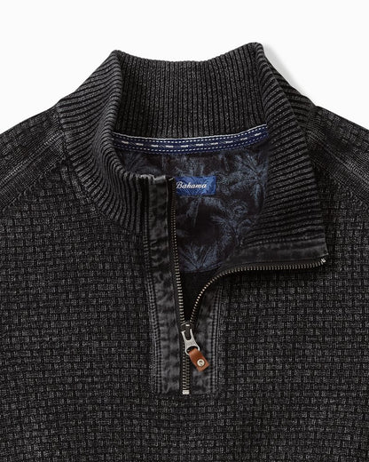 Tommy Bahama | Sunbreak Half-Zip Sweater / Black