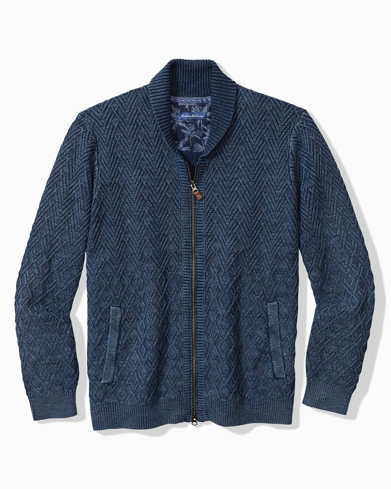 Tommy Bahama | Sunbreak Full-Zip Sweater / Coastline
