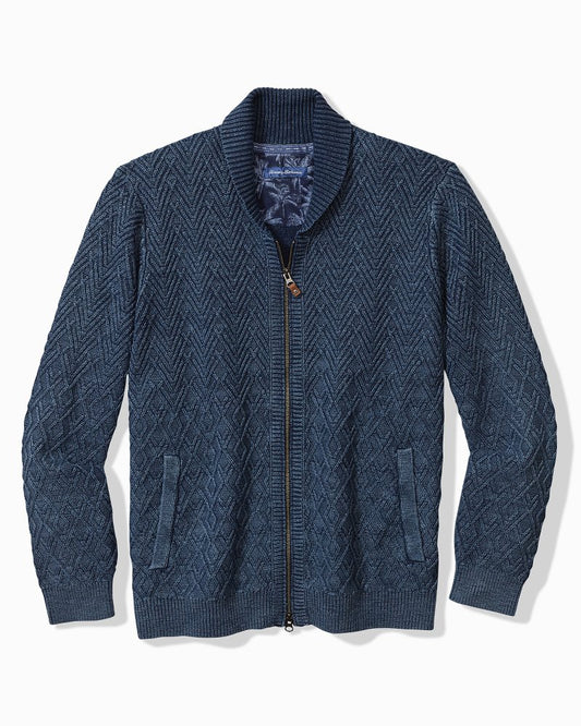 Tommy Bahama | Sunbreak Full-Zip Sweater / Coastline