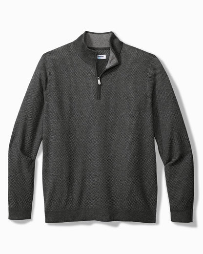 Tommy Bahama | Coolside Legend Half-Zip IslandZone® Sweater / Grey Mist