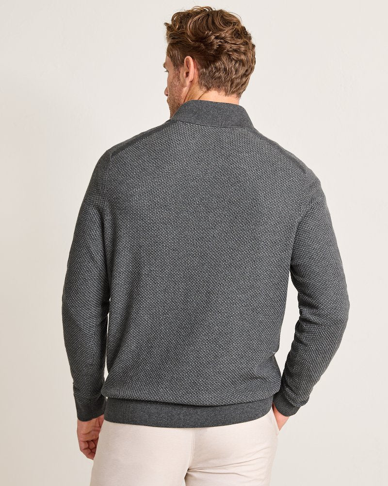 Tommy Bahama | Coolside Legend Half-Zip IslandZone® Sweater / Grey Mist