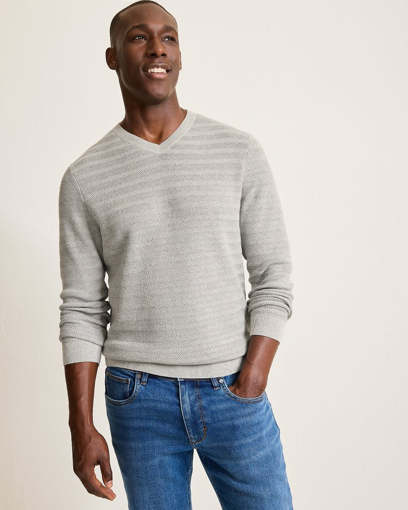 Tommy Bahama | Coolside Course IslandZone® Sweater / Grey Heather