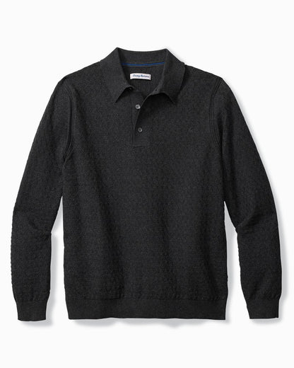 Tommy Bahama | Capital Cable Sweater Polo / Black