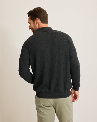Tommy Bahama | Capital Cable Sweater Polo / Black