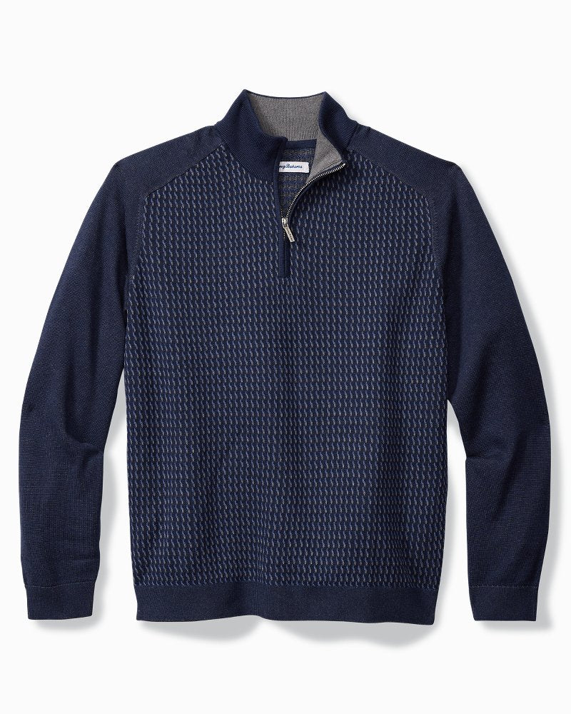 Tommy Bahama | Coastal Shores Half-Zip Sweater / Navy