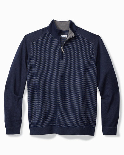 Tommy Bahama | Coastal Shores Half-Zip Sweater / Navy