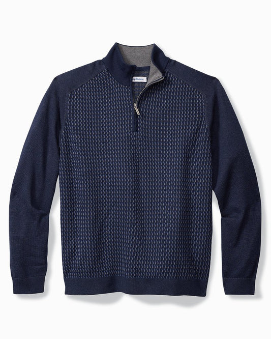 Tommy Bahama | Coastal Shores Half-Zip Sweater / Navy