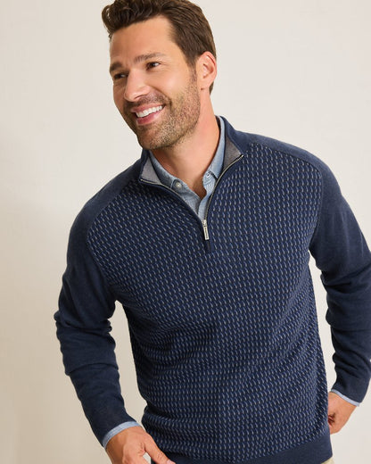 Tommy Bahama | Coastal Shores Half-Zip Sweater / Navy