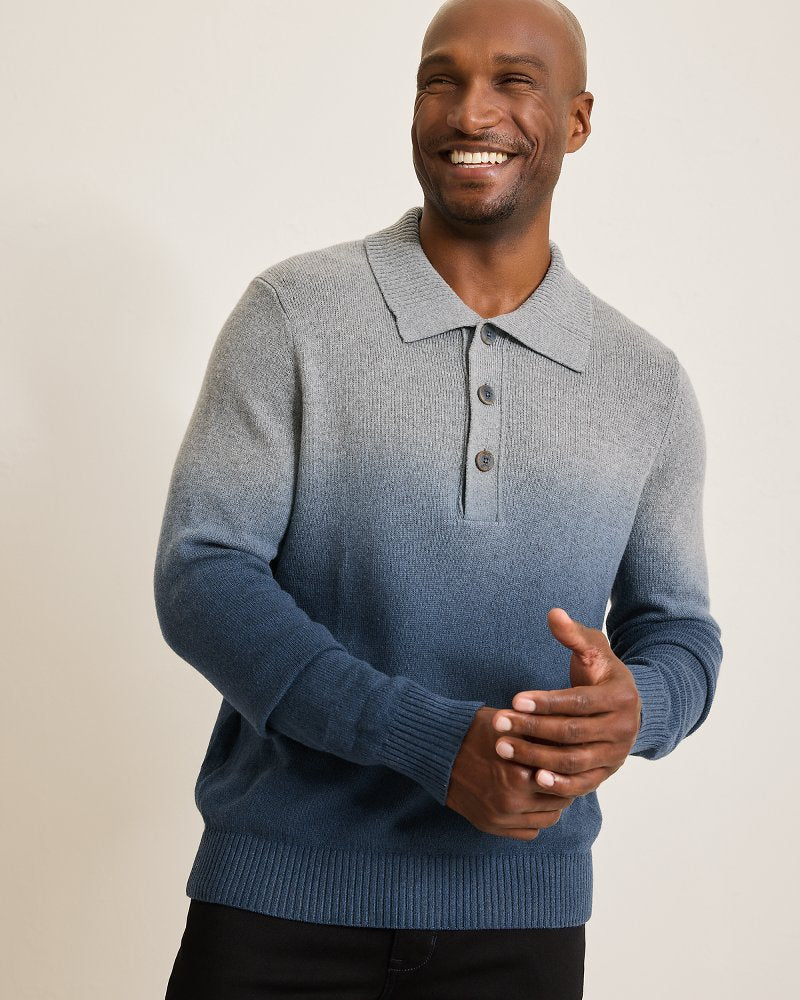 Tommy Bahama | Ombré Dip-Dye Sweater Polo / Dress Blues