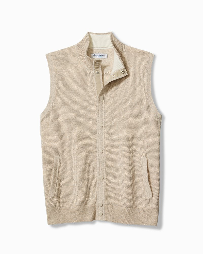 Tommy Bahama | Coolside Course IslandZone® Sweater Vest / Rustic Linen