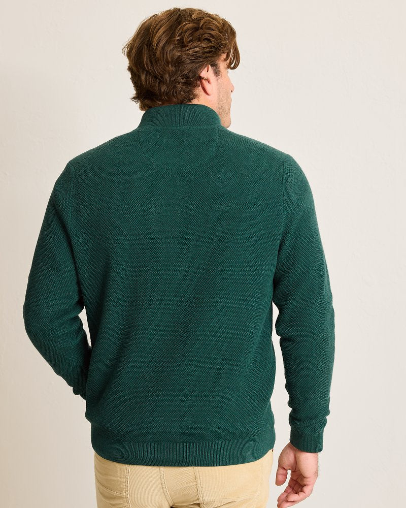 Tommy Bahama | Marlin Luxe Half-Zip Sweater / Seaway Heather