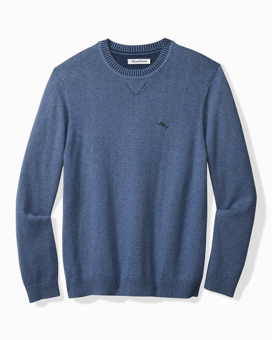 Tommy Bahama | Marlin Luxe Crew Sweater / Dutch Blue Hthr