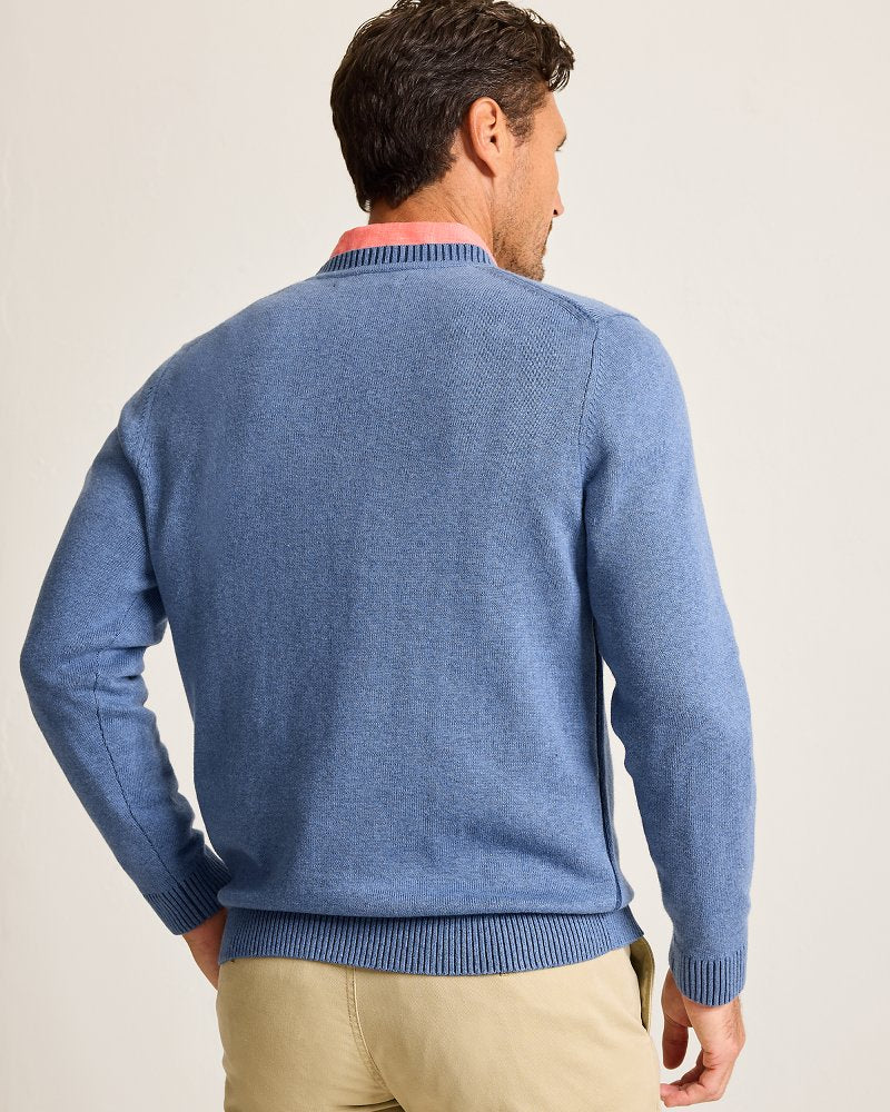 Tommy Bahama | Marlin Luxe Crew Sweater / Dutch Blue Hthr