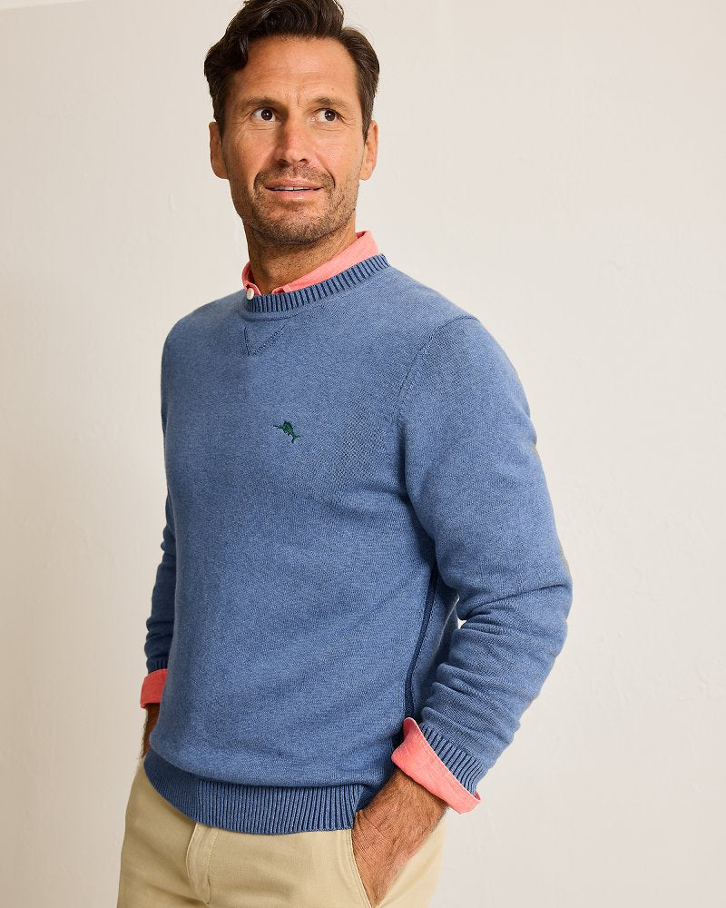 Tommy Bahama | Marlin Luxe Crew Sweater / Dutch Blue Hthr