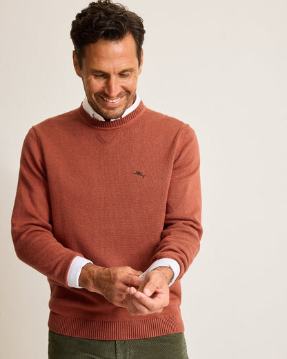 Tommy Bahama | Marlin Luxe Crew Sweater / Spicy Clay Heather