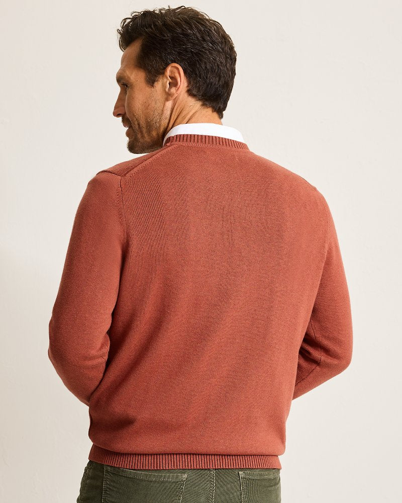 Tommy Bahama | Marlin Luxe Crew Sweater / Spicy Clay Heather